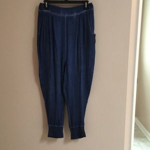 Free people blue harem pants